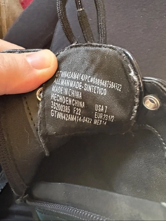 Wonder Nation Black Toddler Combat Boots - Picture 7 of 7